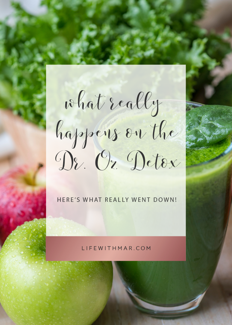 dr. oz 3 day detox here's what really went down