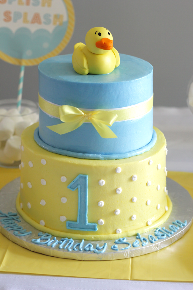 rubber ducky birthday cak