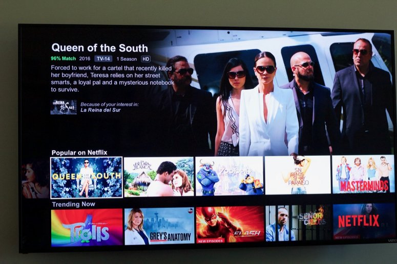 Binge watching essentials, Queen of the South on Netflix. 