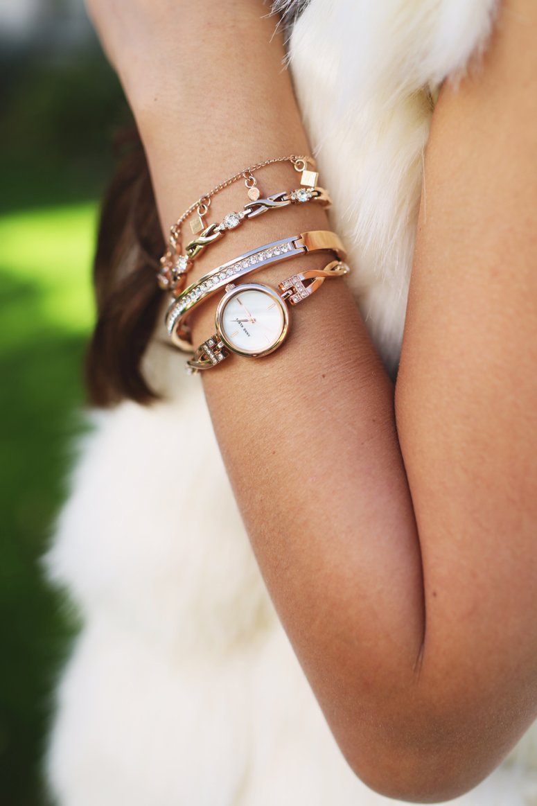 Easy bracelet stacking with anne klein watches