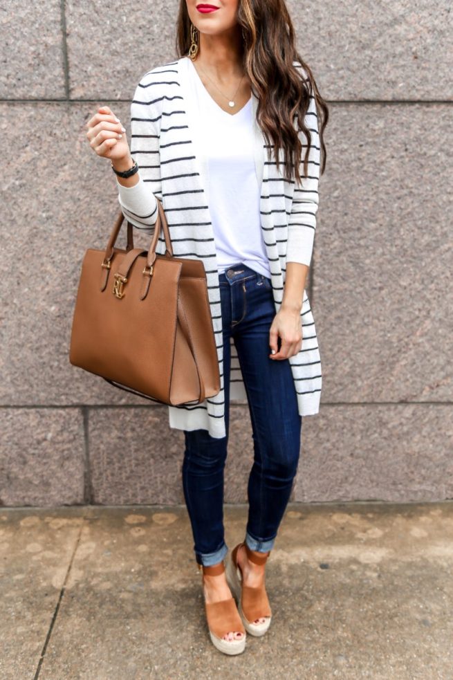 cute spring cardigan outfit