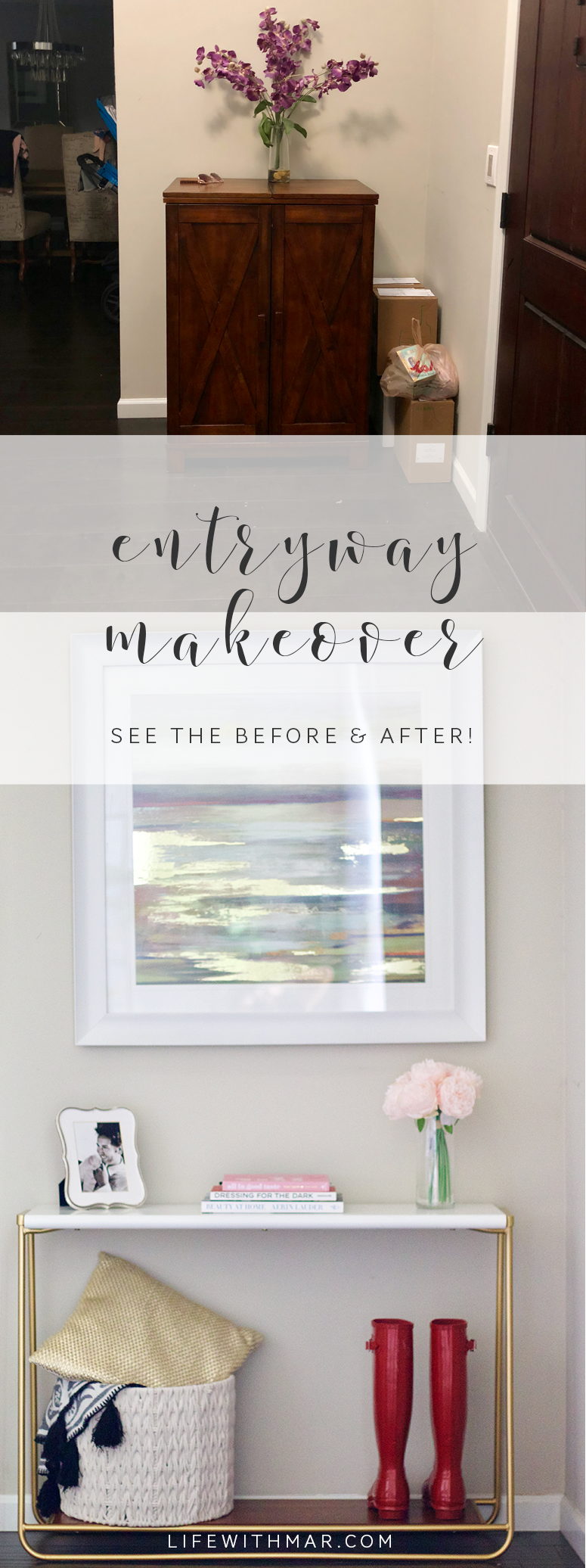 entryway makeover project 62 sayere console table