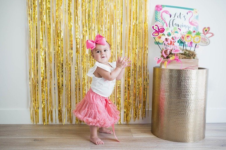 flamingo first birthday party outfit